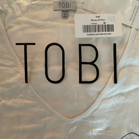 White mini dress with cut out sleeves - Picture 2 of 4